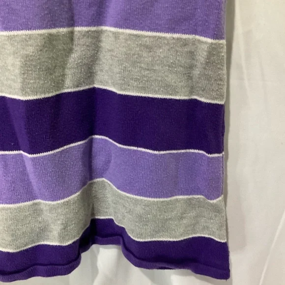Children’s Place Girls Striped Everyday Short Sleeve Dress Size 5/6 Purple/Grey - Picture 6 of 16